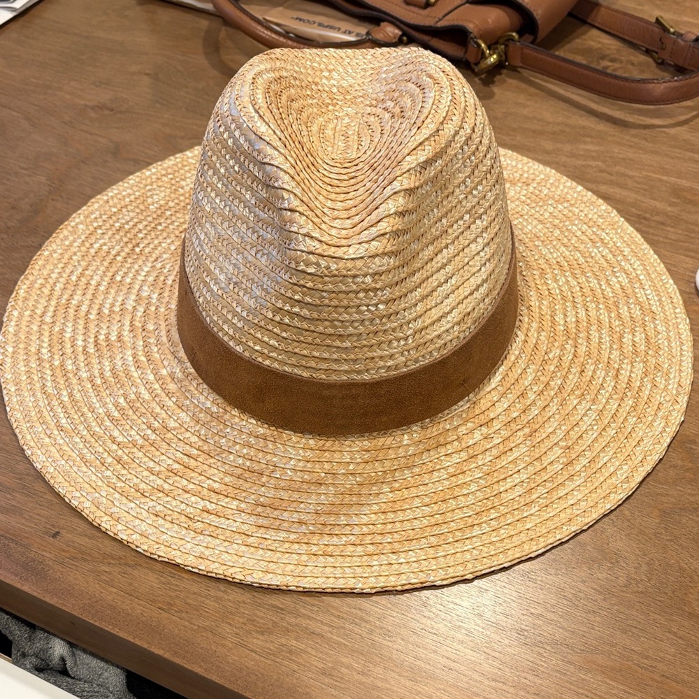 GIGI PIP Natural Straw Hat with Brown Band